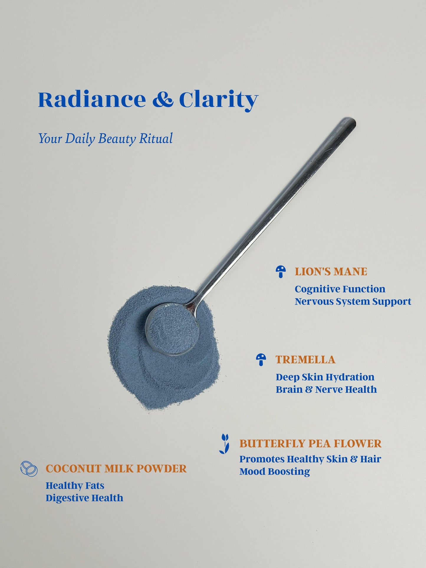 Blue Matcha Latte | Blue Aura | No-Caffeine | Instant.