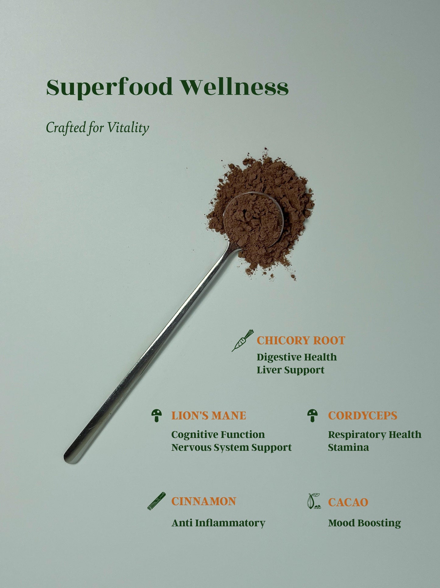 Root & Rise Cacao | Vitality | Low-Caffeine | Instant.